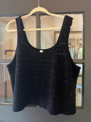 Old Navy Cropped Open-Knit Sweater Tank Top Size 3X
