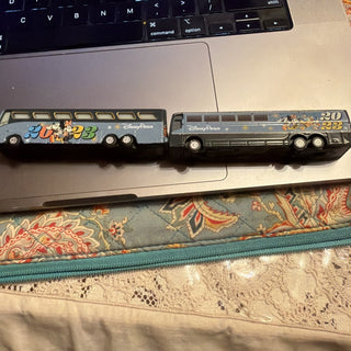 Disney Store Japan Mickey & Friends Diecast Bus Dated 2023 Width 3.8 in VV MTS