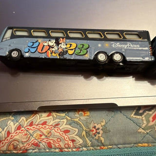Disney Store Japan Mickey & Friends Diecast Bus Dated 2023 Width 3.8 in VV MTS
