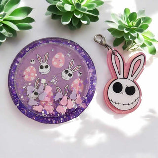 Interchangeable Badge Reel Charm: Jack The Bunny Shaker. Our Interchangeable Badge Reel Charms are made to be used with our Interchangeable Badge Reels.|63038