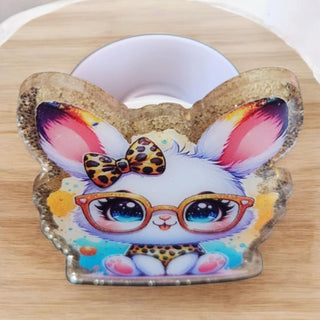 Phone/Kindle Grip: Cute Bunny with Glasses RSV|84613