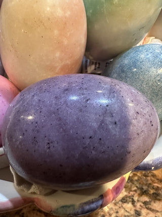 #62 VV Vintage Marble Alabaster Italy Easter Egg MTS|61333