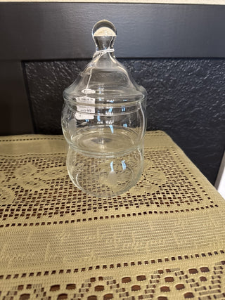 Vintage Heritage Etch Princess House Double Stack Candy Jar|68486