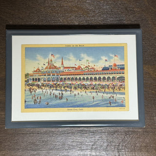 Framed Vintage Santa Cruz Postcard MTS|102325