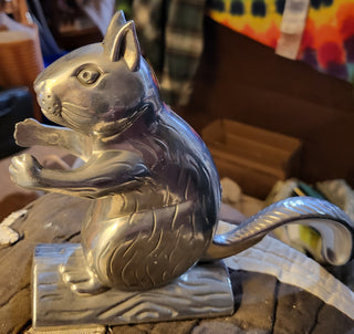 Vintage Cast Aluminum Squirrel Nut Cracker