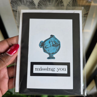 NEW - bri.craftique - Missing You "Bird Crazy" Card (Portrait)