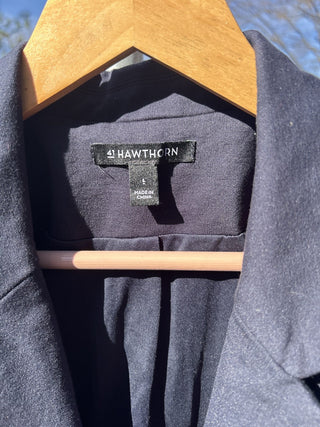 #2 41 Hawthorn women's navy blue single-button blazer Size L