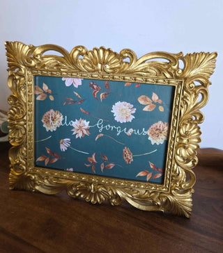 Ornate Gold Frame "Hello Gorgeous" -RSV
