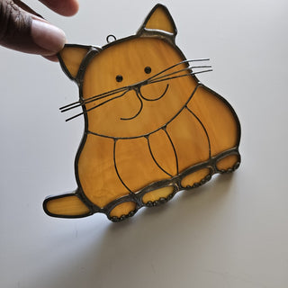 Stained Glass Art - Orange Tabby Cat (BRI) - MTS|103951