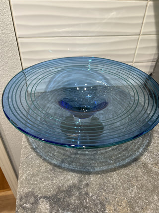 Blenko signed & stickered centerpiece bowl|66453