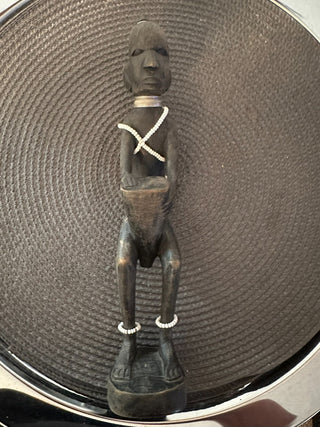 African Carved Ebony Man MTS