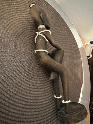 African Carved Ebony Man MTS