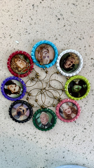 NY60 Wizard of Oz Wineglass Charms-Set of 8 RCD|125913