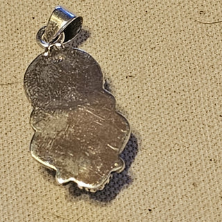 .925 2 stone blue royston turquoise pendant|88271