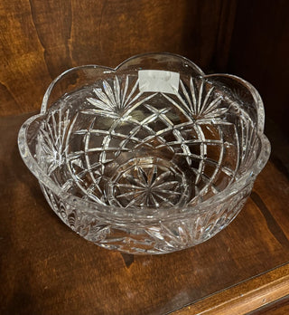 5 x 8 inch crystal bowl etched glass RCD