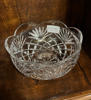 5 x 8 inch crystal bowl etched glass RCD