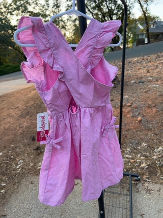 NWT Penelope Mack Size 3T pink flutter sleeve dress