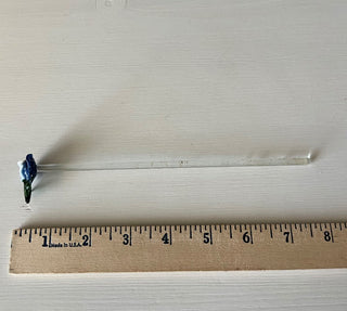 Glass stir stick rose RSV
