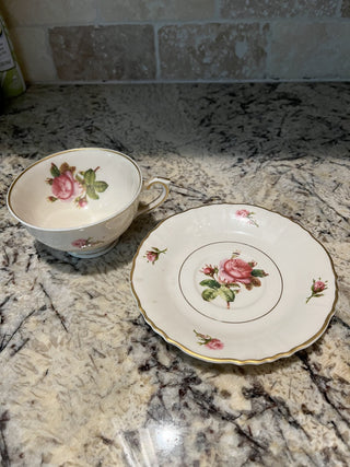 Federal Shape Syracuse Victoria Tea Cup & Saucer RCD|72080