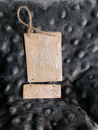 "Let it snow" ornament rsv|124937