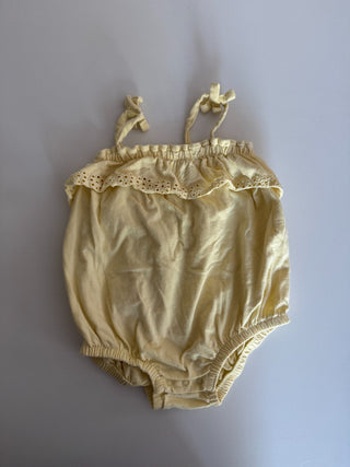 12M - Yellow Onesie with Eyelet - Little Co. by Lauren Conrad RSV|77187