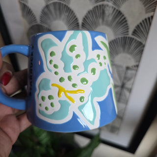 NEW - Starbucks  | Embossed Blue Iris Mug