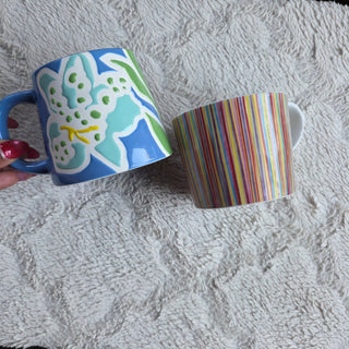 NEW - Starbucks  | Embossed Blue Iris Mug