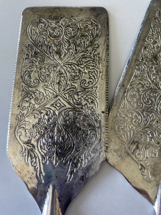 Set of 2 Vintage Serving Spoons-RSV|78592