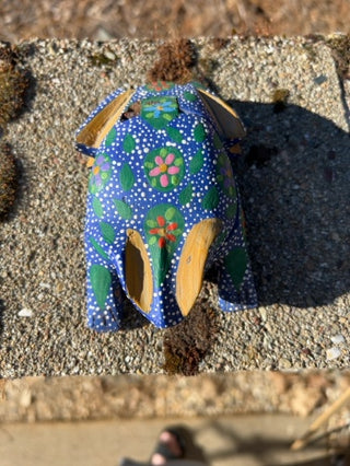 Oaxacan alebrije frog a traditional Mexican folk art sculpture Trinket box