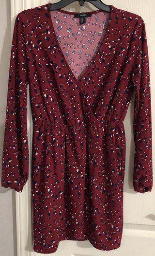 Medium Burgundy Animal Print Dress MTS