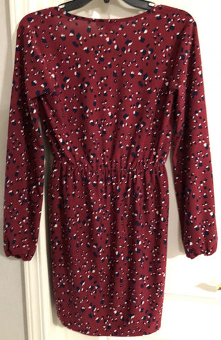 Medium Burgundy Animal Print Dress MTS