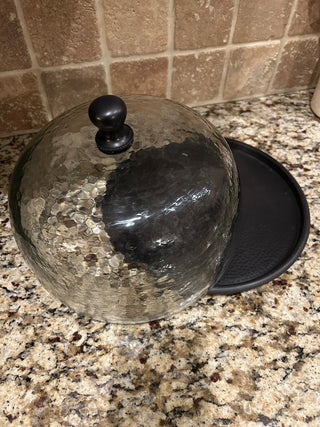 Bronze and Glass Domed Server    MTS|121431