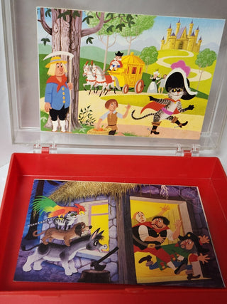 Vtg Wood Fairy Tale Block Puzzle   MTS|67176