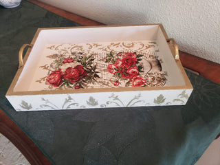 13 1/2 inch wooden serving tray|96870