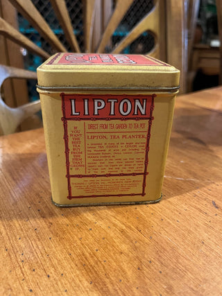 Vintage Lipton Tea Planter Ceylon Empty Tin RSV. RSV
