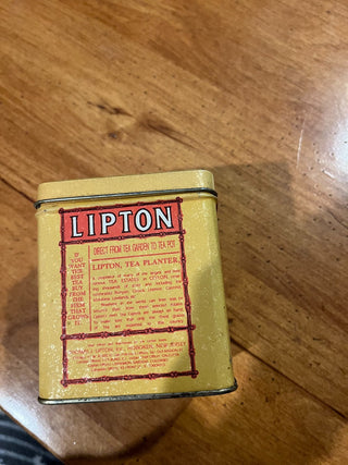 Vintage Lipton Tea Planter Ceylon Empty Tin RSV. RSV