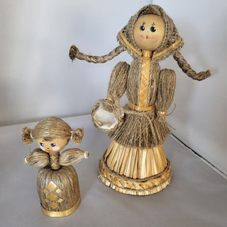 Vintage Straw Doll set of 2 RSV|108352