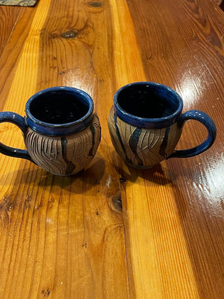 Handmade Pottery Mugs (set of 2) ~MTS|90322