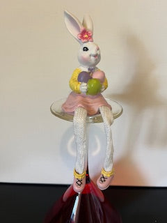 #2973 Shelf Sitter Bunny with Eggs