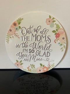 #2990 Floral Sign - Mom