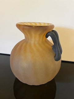 #3025 Amber Art Glass Vase