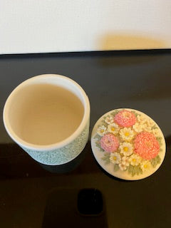 #3027 Zinnia Floral Trinket Box