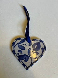 #3122 Pottery Heart Ornament