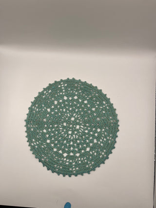 #3170 Seafoam Crocheted Doily