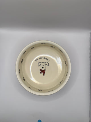 #3171 Dog Bowl - Eat Your Dinner