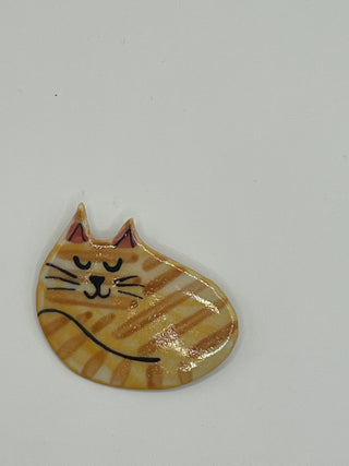 #3196 Ceramic Cat Pin
