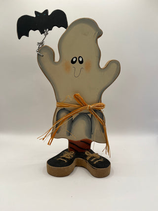 #3253 Primitive Wood Ghost & Bat