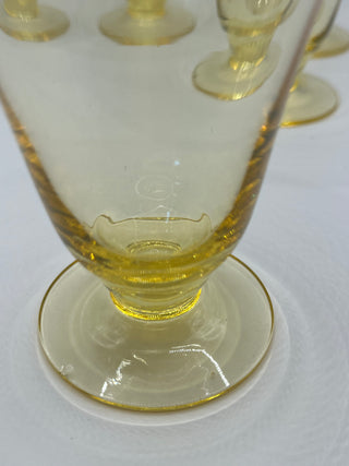 #3255 Fostoria Topaz Stemware - 5 Set