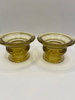 #3262 Federal Madrid Depression Candleholder Pair
