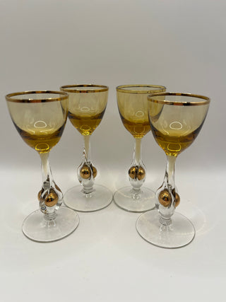 #3265 Zlata Zuzana Cordial Stemware 4-set